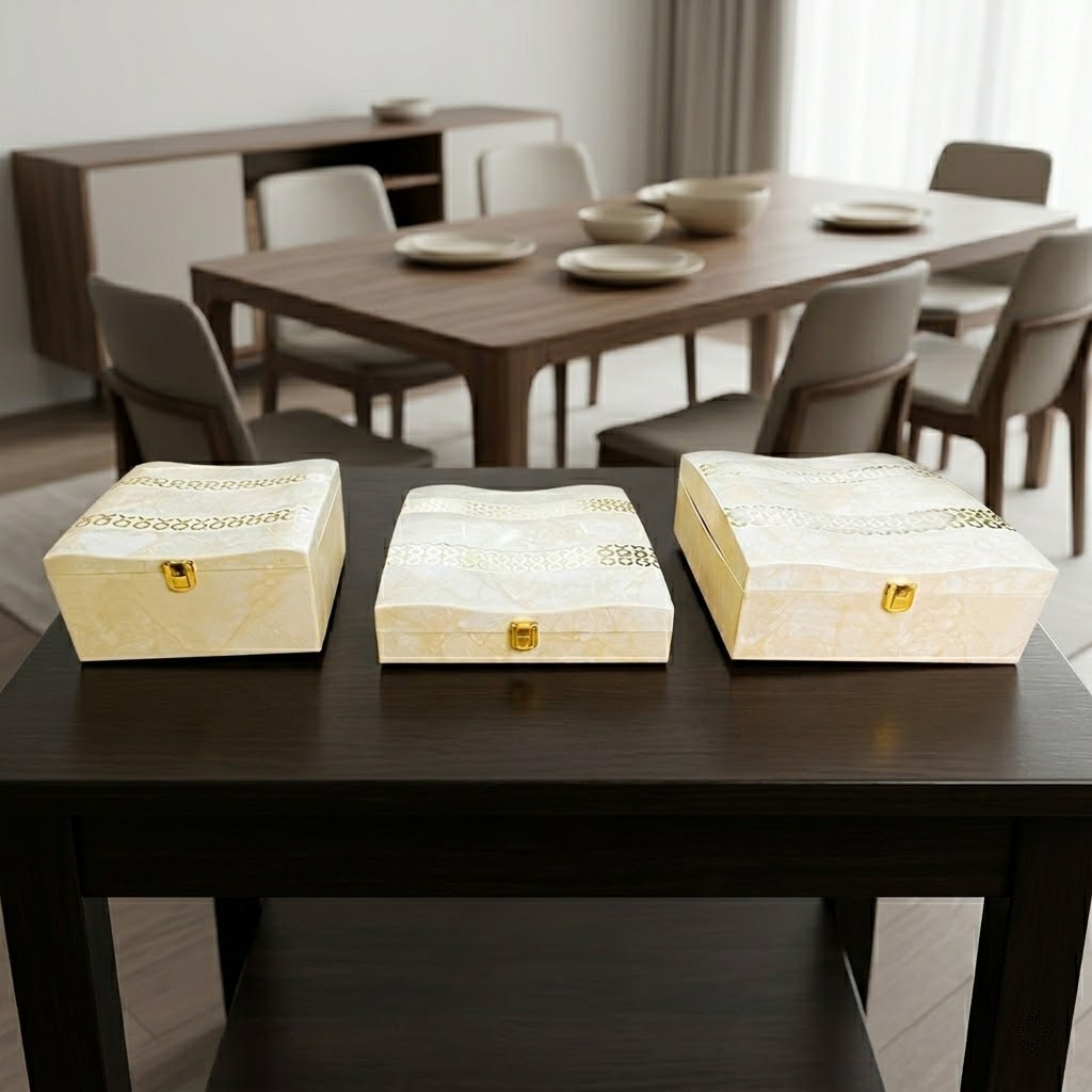 Set of 3 Pieces  :  (S01,P001,IvryMrbl)