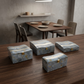 Set of 4 Pieces : (S01,P001,GreyMrbl)