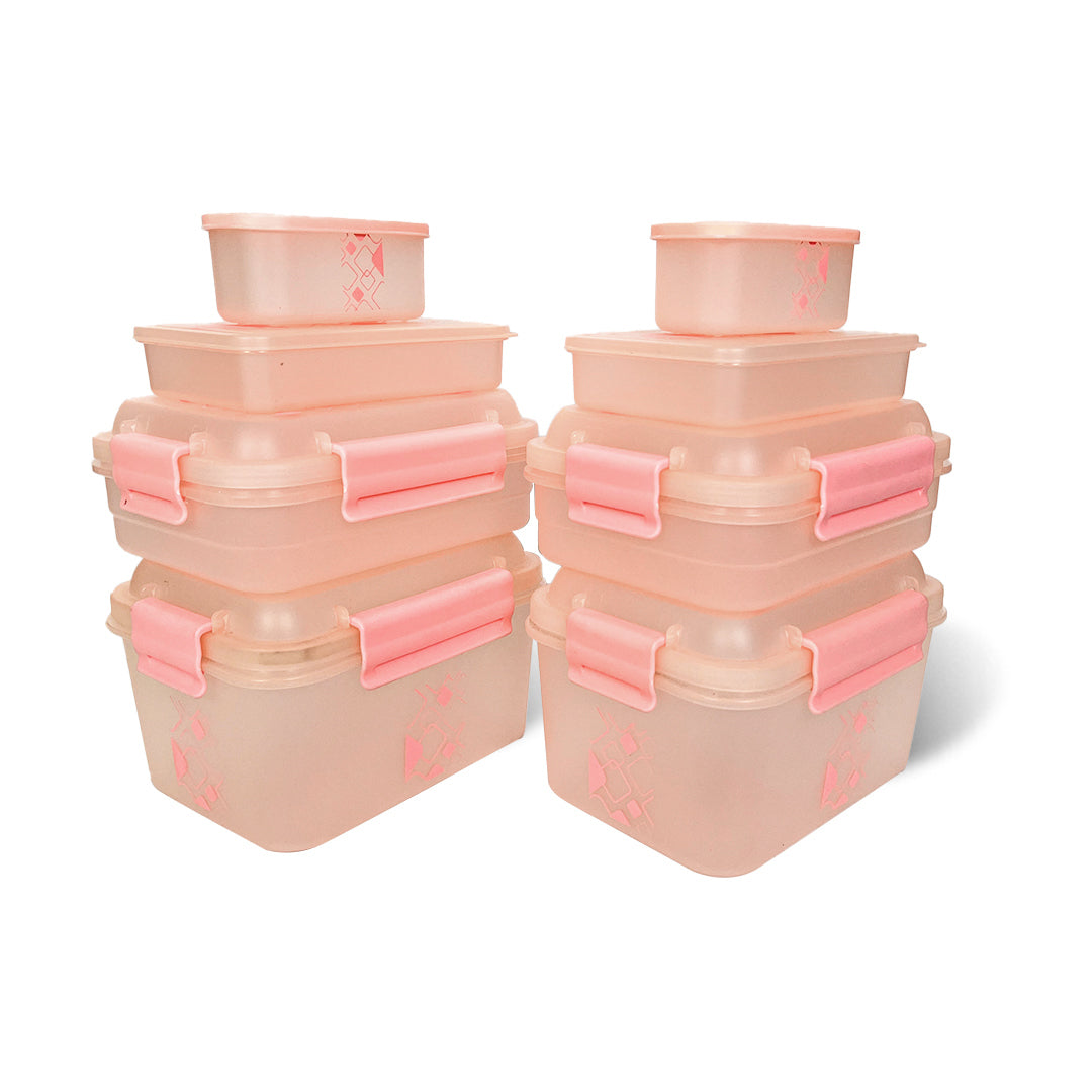 Kitchen Storage Container Set of 8 pcs (2"Clip On"SB-H90) + (2"Clip On"SB-H45) + (2"Elegant"SB-H25) + (2"Mini"SB-H44)