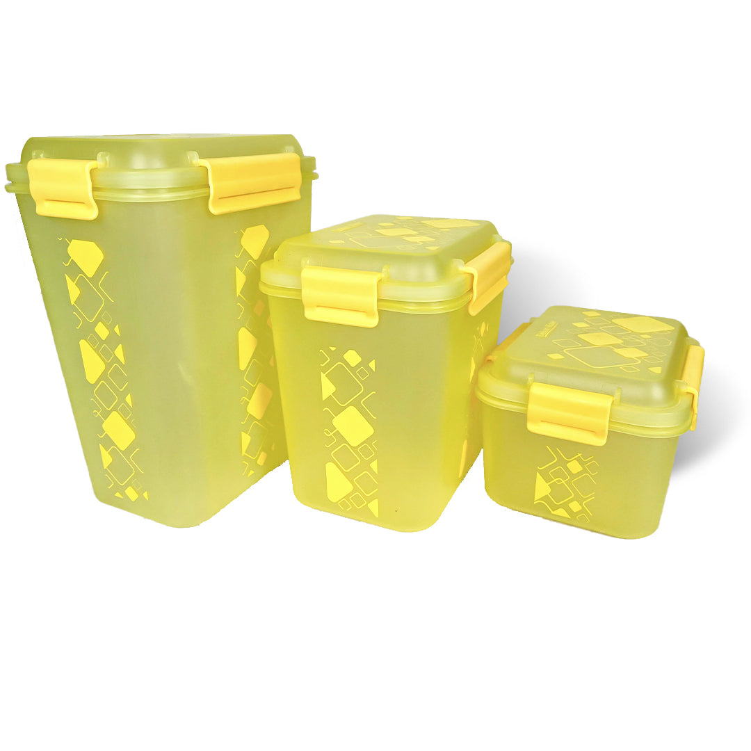 Airtight Kitchen Storage Container Set – 3 pcs (4700 ml, 3400 ml, 1900 ml)