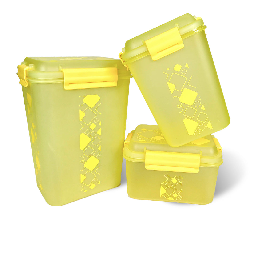 Airtight Kitchen Storage Container Set – 3 pcs (4700 ml, 3400 ml, 1900 ml)