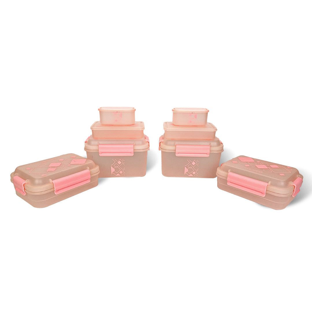 Kitchen Storage Container Set of 8 pcs (2"Clip On"SB-H90) + (2"Clip On"SB-H45) + (2"Elegant"SB-H25) + (2"Mini"SB-H44)