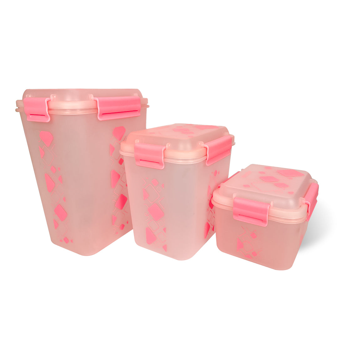 Airtight Kitchen Storage Container Set – 3 pcs (4700 ml, 3400 ml, 1900 ml)