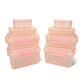 Kitchen Storage Container Set of 8 pcs (2"Clip On"SB-H90) + (2"Clip On"SB-H45) + (2"Elegant"SB-H25) + (2"Mini"SB-H44)