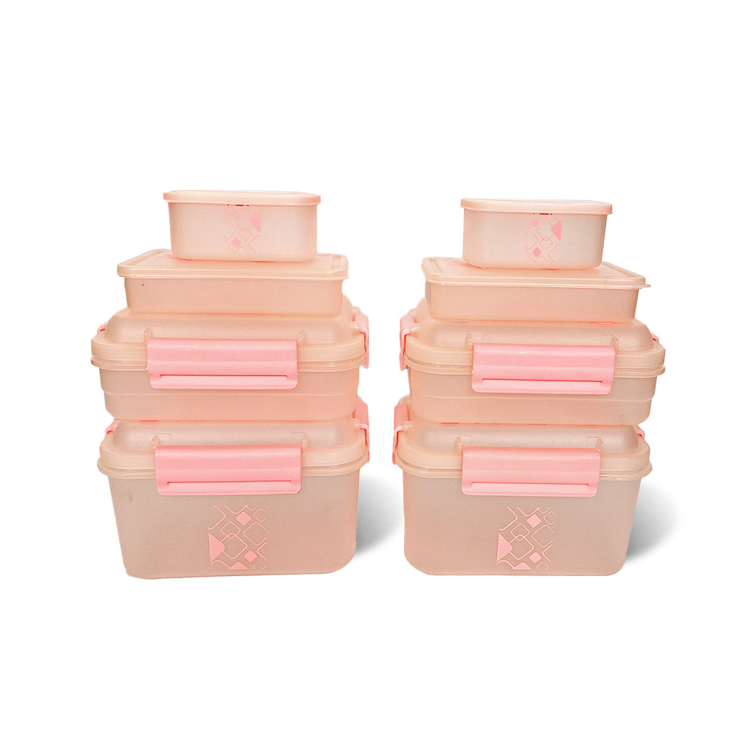 Kitchen Storage Container Set of 8 pcs (2"Clip On"SB-H90) + (2"Clip On"SB-H45) + (2"Elegant"SB-H25) + (2"Mini"SB-H44)