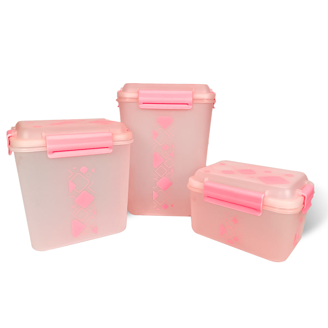 Airtight Kitchen Storage Container Set – 3 pcs (4700 ml, 3400 ml, 1900 ml)