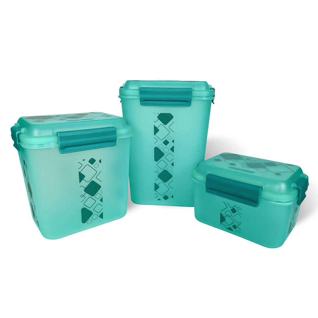 Airtight Kitchen Storage Container Set – 3 pcs (4700 ml, 3400 ml, 1900 ml)