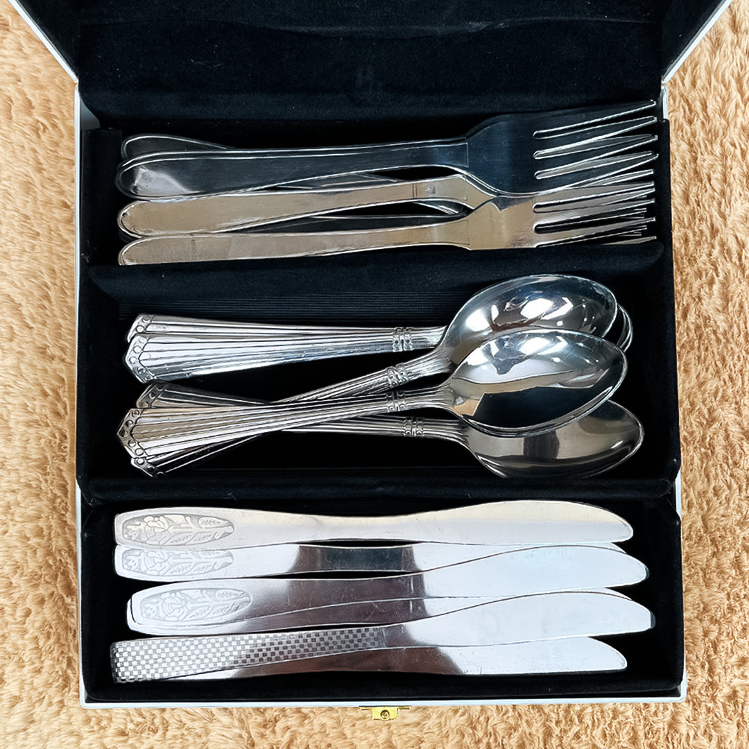 Luxury Cutlery Case (White)
