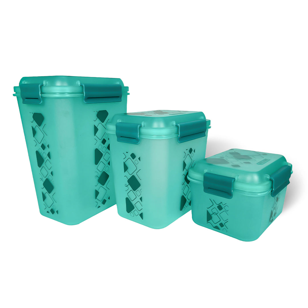 Airtight Kitchen Storage Container Set – 3 pcs (4700 ml, 3400 ml, 1900 ml)