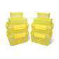 Kitchen Storage Container Set of 8 pcs (2"Clip On"SB-H90) + (2"Clip On"SB-H45) + (2"Elegant"SB-H25) + (2"Mini"SB-H44)