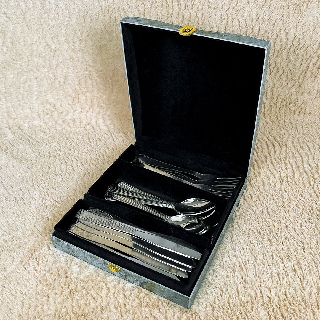 Luxury Cutlery Case (Grey)
