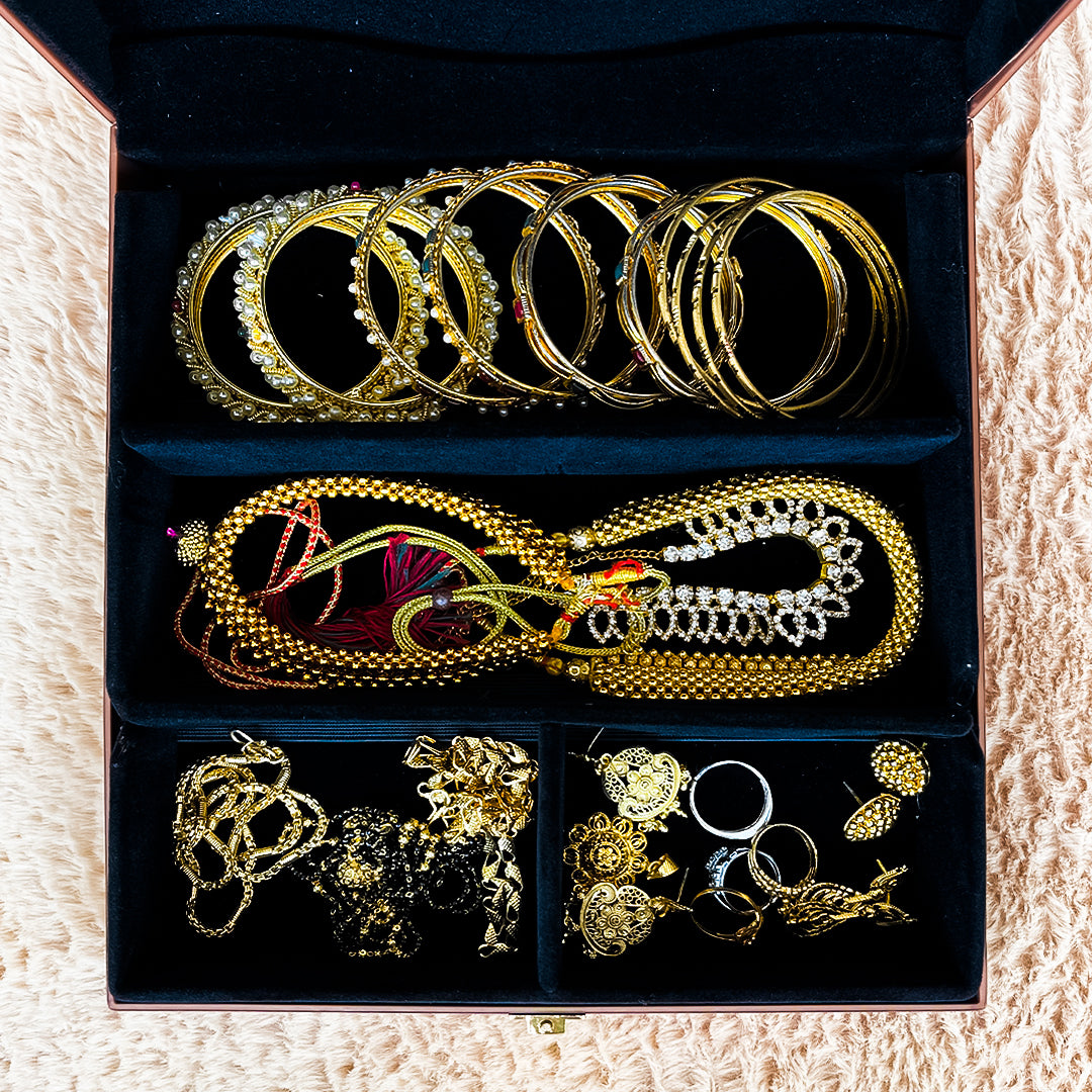 Luxury Personal Jewellery Case (Copper)