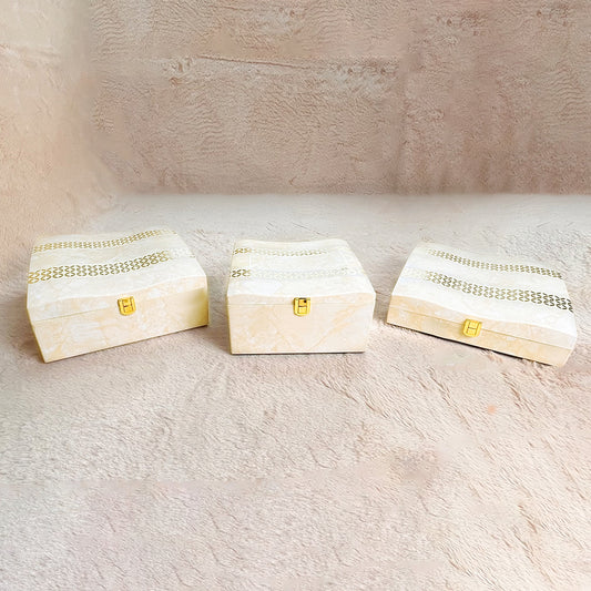 Set of 3 Pieces :  (YG3-001-IvryMrbl)