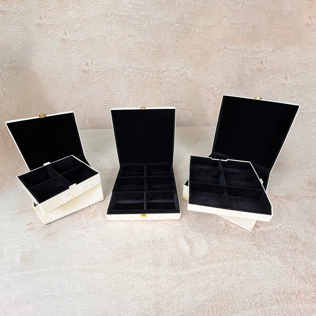 Set of 3 Pieces :  (WR3-001-IvryMrbl)