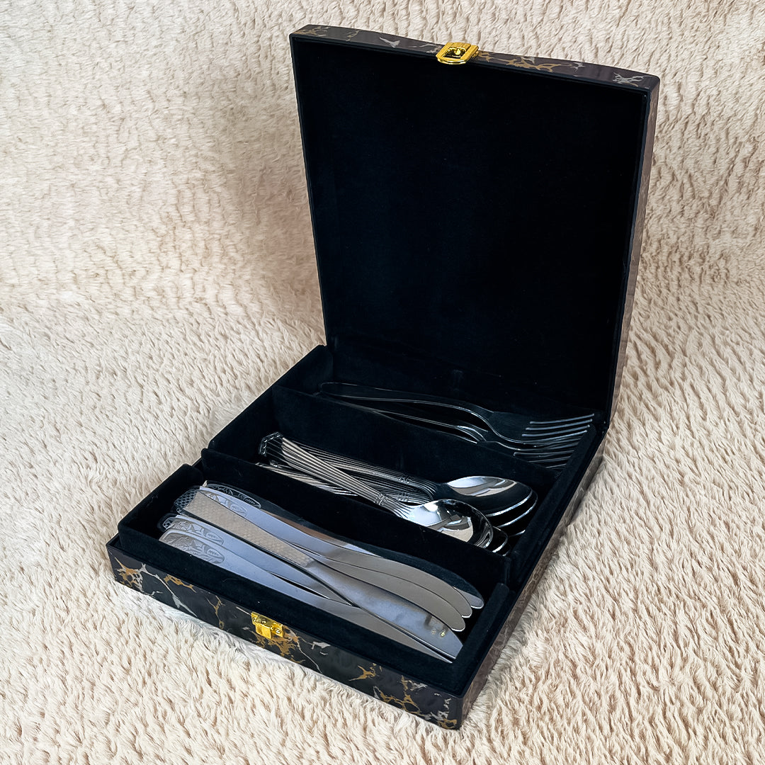 Luxury Cutlery Case (Black)