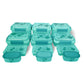 Multipurpose Food Storage Container for Dry Fruits, Pulses, Rice, Grain, Wheat |Semi-Transparent & Airtight | BPA-Free | Kitchen Organizer | Set of 12 – 3x1900 ml, 3x900 ml, 3x350 ml, 3x190 ml | Rectangular Shape