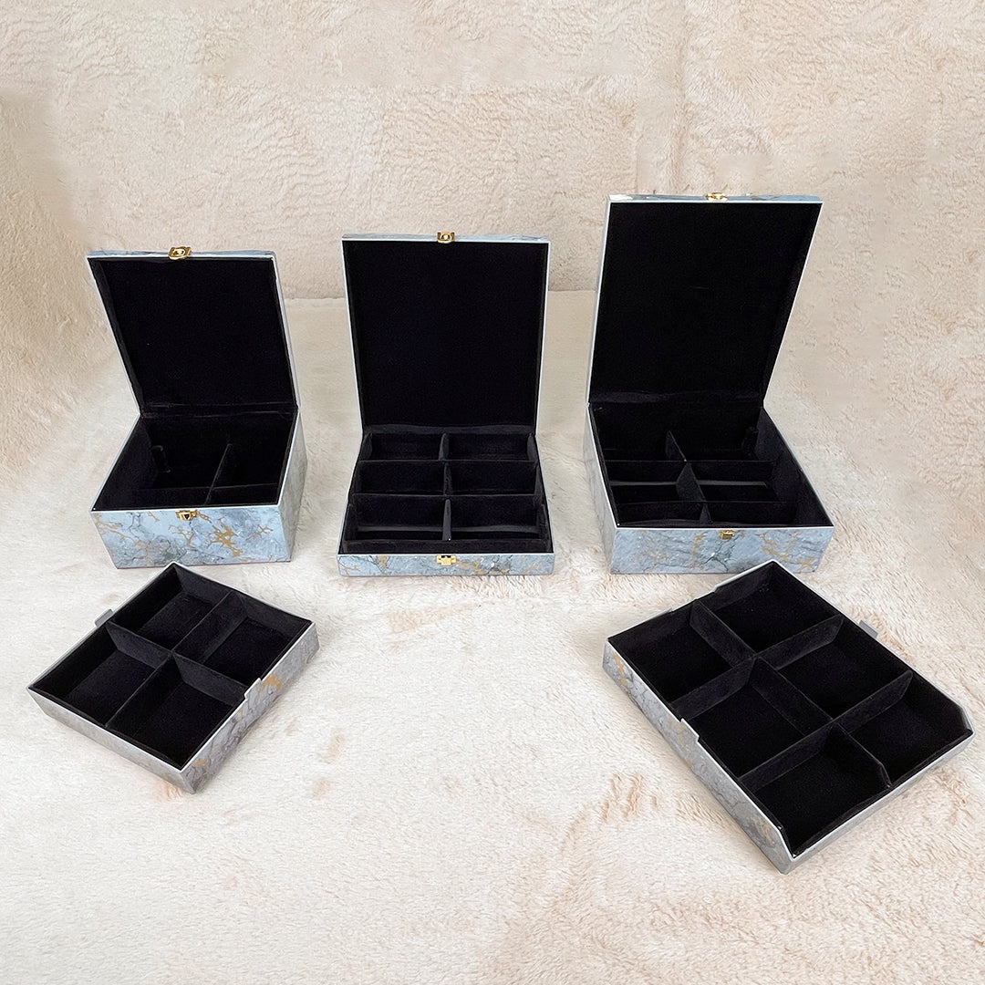 Set of 3 Pieces : (S01,P001,GreyMrbl)