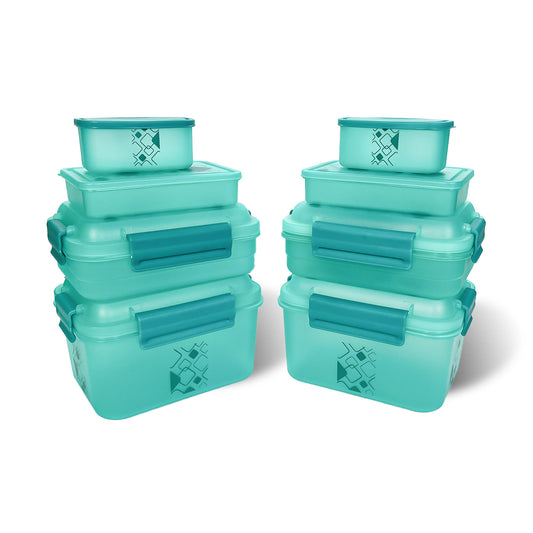 Kitchen Storage Container Set of 8 pcs (2"Clip On"SB-H90) + (2"Clip On"SB-H45) + (2"Elegant"SB-H25) + (2"Mini"SB-H44)